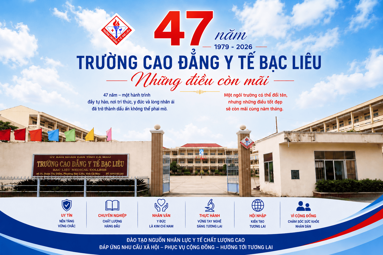 Tri ân 47 năm Trường Cao đẳng Y tế Bạc Liêu Tri ân 47 năm Trường Cao đẳng Y tế Bạc Liêu