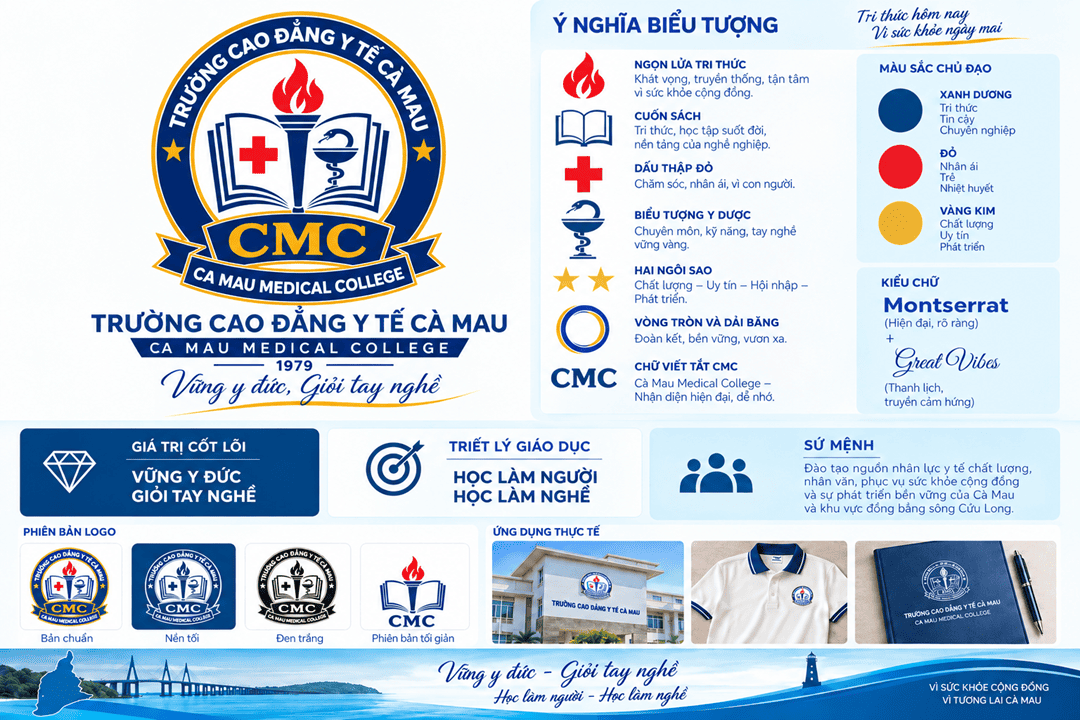 DẤU ẤN NHẬN DIỆN CỦA TRƯỜNG CAO ĐẲNG Y TẾ CÀ MAU