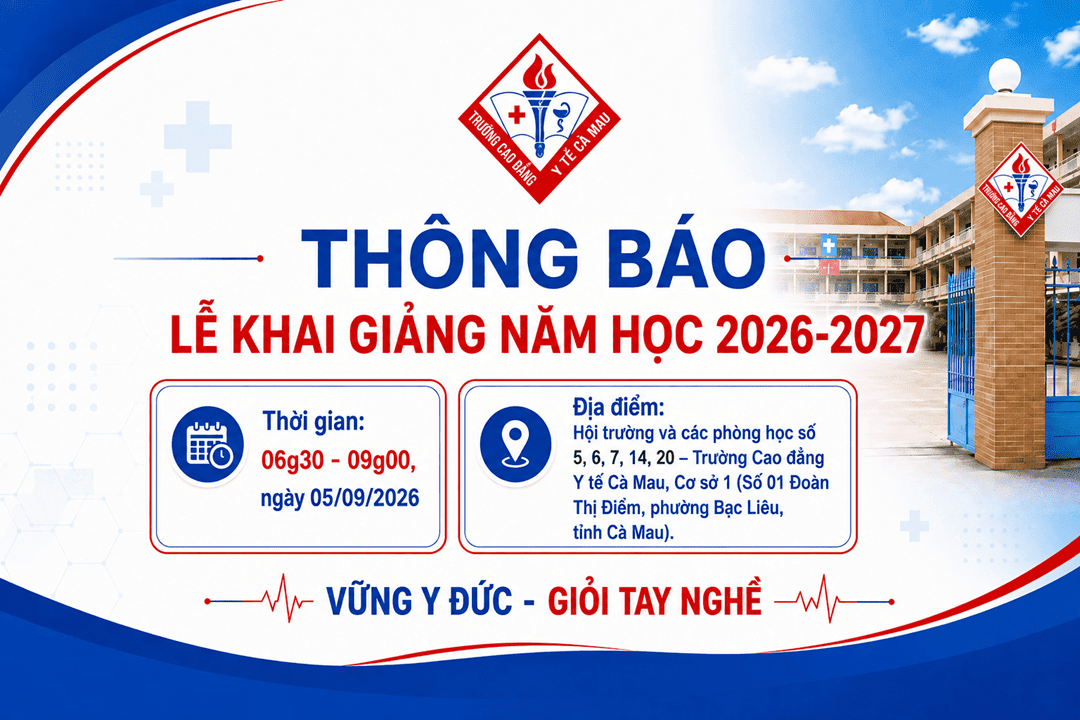 THÔNG BÁO TỔ CHỨC LỄ KHAI GIẢNG NĂM HỌC 2026 – 2027